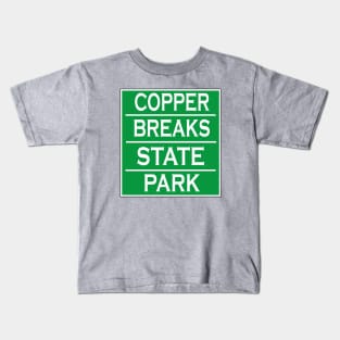 COPPER BREAKS STATE PARK Kids T-Shirt